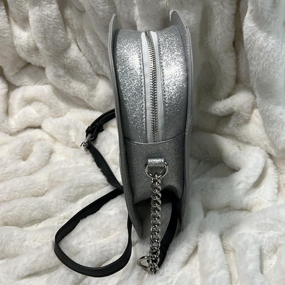 PRICE IS FIRM - Fine By Me Silver Glittery Ghost Crossbody - Picture 4 of 10